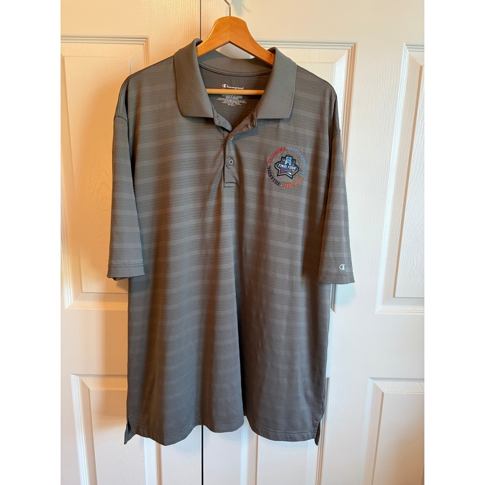Champion Mens Grey 2016 NCAA Final Four Houston Polo Shirt XXL Villanova UNC